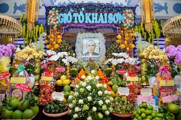 Di ảnh Hòa thượng Thích Đạo Thanh tại tổ đình Pháp Hoa (Q.Phú Nhuận, TP.HCM)