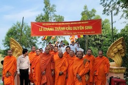 Khánh thành cầu Duyên Sinh tại ấp Trà Cuôn, xã Kim Hòa, H.Cầu Ngang, tỉnh Trà Vinh