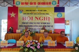 Bình Thuận: Ban Trị sự GHPGVN H.Bắc Bình tổng kết Phật sự năm 2023