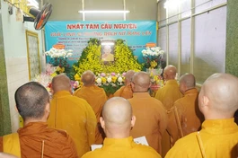 Chư tôn giáo phẩm Ban Trị sự GHPGVN TP.HCM, Q.3 và hệ phái Khất sĩ tưởng niệm húy nhật lần thứ nhất Ni trưởng Thích nữ Tràng Liên