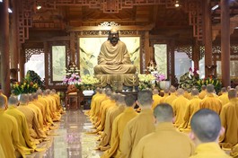 Khóa tu đầu xuân dành cho chư Tăng tại thiền viện Thường Chiếu (H.Long Thành, Đồng Nai)