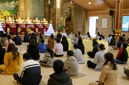 Khóa lễ quy y Tam bảo tại chùa Đức Hậu nhân ngày rằm tháng Giêng