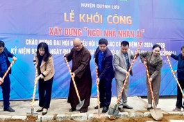 Khởi công xây dựng "Ngôi nhà nhân ái" cho hộ nghèo tại xã Quỳnh Bảng, H.Quỳnh Lưu, Nghệ An