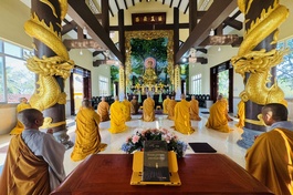 Chư Tăng H.Bình Chánh Bố-tát tập trung tại chùa Pháp Chơn 