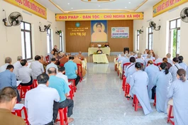 Ban Trị sự GHPGVN H.Núi Thành họp triển khai hoạt động Phật sự tại chùa Minh Tân