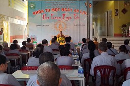 Khóa tu “Một ngày an lạc” lần 2 tại đạo tràng Ngọc Tân (H.Đức Hòa, Long An)