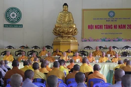 Hội nghị Tăng Ni năm 2024 diễn ra tại giảng đường tổ đình Từ Đàm, chiều 29-4
