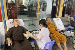 Ngày hội hiến máu tình nguyện năm 2024 do Ban Hướng dẫn Phật tử TP.Đà Nẵng tổ chức thu về được 262 đơn vị máu