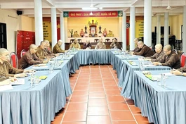 Phiên họp Ban Trị sự GHPGVN tỉnh Ninh Bình diễn ra tại chùa Phúc Chỉnh (P.Nam Thành, TP.Ninh Bình)