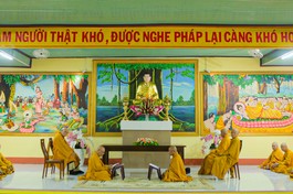 Lễ Bố-tát của Tăng Ni H.Củ Chi tại chùa Phước Quang