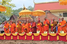 Chính thức động thổ khởi công xây dựng trường học chùa Âng 