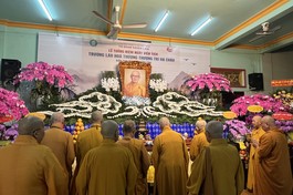 Lễ tưởng niệm Hòa thượng Thích Trí Châu tại chùa Tuyền Lâm (Q.6, TP.HCM)