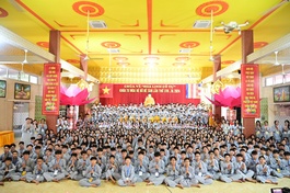 Gần 600 bạn trẻ tham dự khóa tu "Bồ Đề Tâm" tại chùa Vẽ