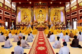 Lễ khai pháp khóa hậu An cư kiết hạ Phật lịch 2568 trang nghiêm diễn ra tại chùa Diệc (TP.Vinh, Nghệ An)