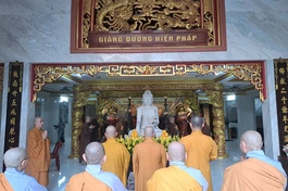 Phái đoàn thăm trường hạ chùa Hưng Phước - điểm sinh hoạt Tăng sự tập trung của Phật giáo Q.3 trong mùa An cư kiết hạ năm nay