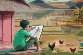 Nước chảy qua cầu