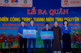 Ban Từ thiện xã hội GHPGVN tỉnh Thừa Thiên Huế phối hợp với Thị đoàn Hương Trà thực hiện các công trình thanh niên tình nguyện mùa hè năm 2024