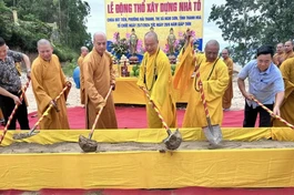 Chính thức động thổ, khởi công xây dựng nhà Tổ chùa Đót Tiên (P.Hải Thanh, TX.Nghi Sơn, Thanh Hóa)