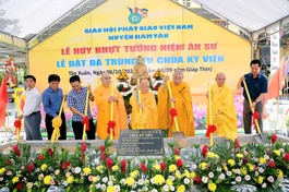 Chính thức đặt đá khởi công trùng tu chùa Kỳ Viên (H.Hàm Tân, Bình Thuận)