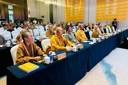 Đại biểu tham dự các phiên thảo luận tại Diễn đàn Phật giáo thế giới lần thứ 6, ngày 17-10 