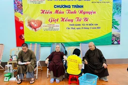 Ban Trị sự GHPGVN TP.Quy Nhơn tổ chức hiến máu tình nguyện lần thứ 9