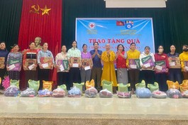 Thanh Hóa: Chùa Thiên Ân, Báo Ân trao quà đến hộ nghèo, cận nghèo