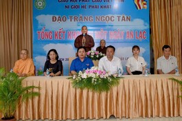 Đại đức Thích Lệ Duyên phát biểu tại buổi lễ