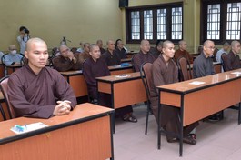 Tăng Ni sinh tham dự Kỳ thi tuyển sinh thạc sĩ Phật học khóa VIII - năm 2024, ngày 18-12