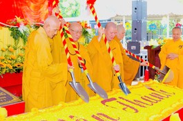 Chính thức khởi công xây dựng chùa Thanh Tường (H.Bù Đốp, Bình Phước)