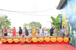 Lễ khởi công động thổ xây dựng ngôi Tổ đường chùa Ngô tại thôn Câu Trung, xã Quang Hưng, H.An Lão, TP.Hải Phòng