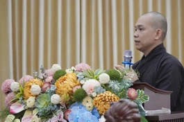 Nghiên cứu sinh Trương Thanh Hải (Đại đức Thích Minh Nghĩa) là người thứ hai bảo vệ thành công luận án tiến sĩ Phật học cấp Học viện 