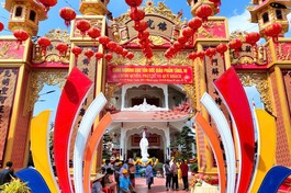 Lễ khánh thành chánh điện chùa Phật Quang (ấp Ba Se, xã Lương Hòa, H.Châu Thành, tỉnh Trà Vinh)