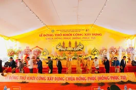 Chính thức động thổ, khởi công xây dựng chùa Hồng Phúc