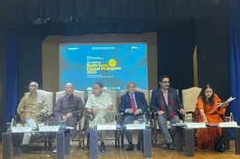 Các diễn giả tham gia Đối thoại toàn cầu - Bodh Gaya lần thứ 7 tại hội trường Nalanda thuộc Trung tâm Quốc tế Tiến sĩ Ambedkar