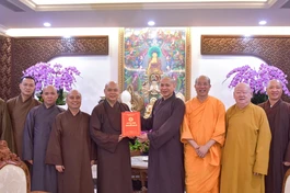 Ban Hậu cần Đại lễ Vesak LHQ 2025 ra mắt ngày 9-3-2025 và họp triển khai công việc - Ảnh: Quảng Đạo/BGN