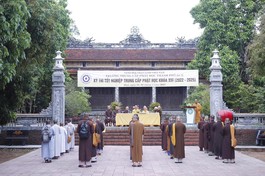 Lễ khai mạc kỳ thi tốt nghiệp Trung cấp Phật học khóa XIII (2022-2025) tại Huế