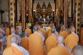 Chư Ni các trú xứ tập trung tại Ni viện Diệu Đức