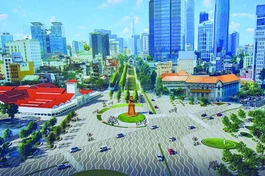 Công trường Quách Thị Trang trước chợ Bến Thành trong bảng vẽ tái quy hoạch