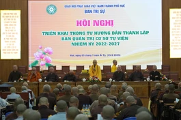 Hòa thượng Thích Khế Chơn phát biểu khai mạc hội nghị