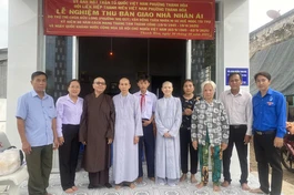 Lễ nghiệm thu, bàn giao nhà Nhân ái đến gia đình em Nguyễn Thiên Phúc, ngụ tại KP.2, P.Thanh Hòa, Đồng Tháp