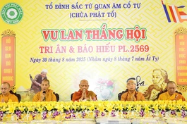 Chư tôn đức chứng minh buổi lễ