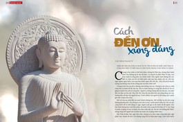 Bài trên Báo Giác Ngộ số đặc biệt Vu lan - Thiết kế: Phòng Mỹ thuật BGN/Tống Viết Diễn