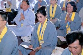 Khóa tu Ngày an lạc lần thứ 7 tại chùa Thanh Tâm (xã Bình Lợi, TP.HCM)