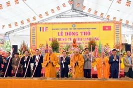 Chính thức động thổ trùng tu ngôi đại hùng bảo điện chùa Linh Ứng (xã Vĩnh Thịnh, TP.Hải Phòng)