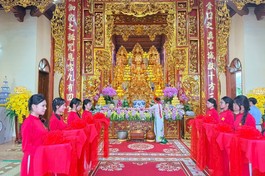 Ngôi đại hùng bảo điện chùa Ninh Bình sau khi trùng tu