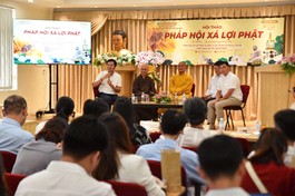 Chương trình Hội thảo “Pháp hội xá-lợi Phật 2026” diễn ra tại tòa soạn Báo Giác Ngộ, sáng 19-12 