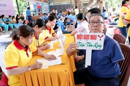 Mỗi giọt máu trao đi là một nghĩa cử cao đẹp, góp phần mang lại sự sống cho người bệnh