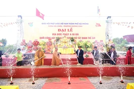 Khởi công xây dựng tôn tượng Bồ-tát Quán Thế Âm cao 25m tại chùa Hải Châu (phường Dương Kinh, TP.Hải Phòng)