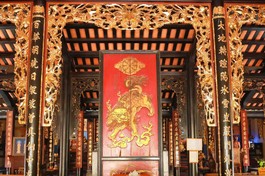 Bức pháp bị tại trai đường chùa Giác Viên - Ảnh: Nguyên Tài/BGN