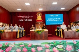 Lễ tổng kết hoạt động và ra mắt Ban Quản trị chùa Phổ Minh